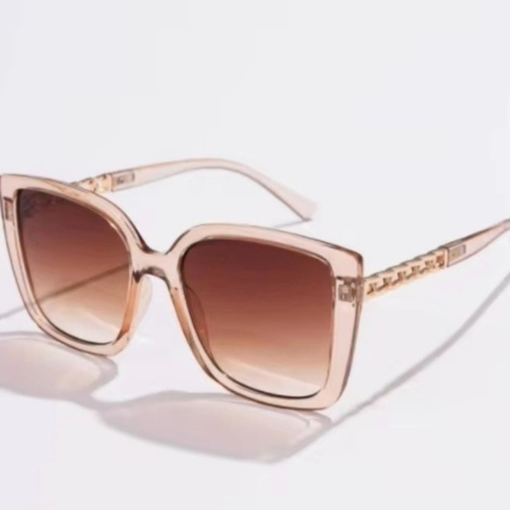 Square Fashion Sunglasses - Champagne